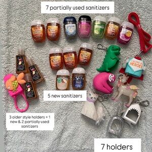 New and Partially Used Bath & Body Works Hand Sanitizers